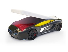 Кровать-машина карлсон roadster лексус с подъемным механизмом (magic cars) черный 105x49x174 см.