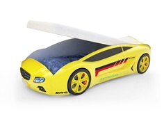 Кровать-машина карлсон roadster мерседес с подъемным механизмом (magic cars) желтый 105x49x174 см.