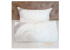 Шёлковое детское одеяло шенонсо (vanillas home) белый 110x140 см.