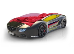 Кровать-машина карлсон roadster мерседес (без доп.опций) (magic cars) черный 105x49x174 см.