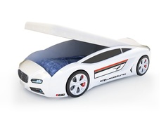Кровать-машина карлсон roadster ауди с подъемным механизмом (magic cars) белый 105x49x174 см.