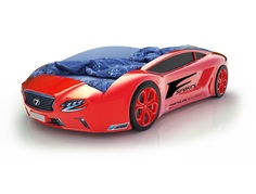 Кровать-машина карлсон roadster лексус с подсветкой дна и фар (magic cars) красный 105x49x174 см.