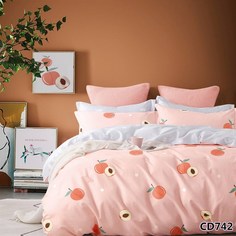 Постельное белье (1,5-спальный комплект) arlet (kingsilk) розовый 45x35x8 см.