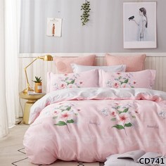 Постельное белье (1,5-спальный комплект) arlet (kingsilk) розовый 45x35x8 см.