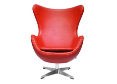 Кресло egg chair (bradexhome) красный 76x110x77 см.