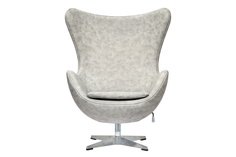 Кресло egg chair (bradexhome) серый 76x110x76 см.