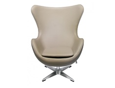 Кресло egg chair (bradexhome) бежевый 76x110x77 см.