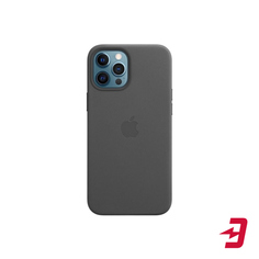 Чехол Apple Leather MagSafe для iPhone 12 Pro Max Black (MHKM3ZE/A)