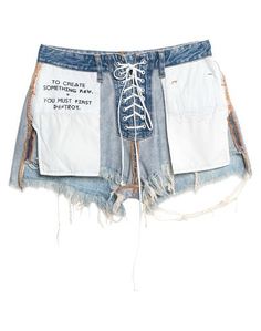 Джинсовые шорты BEN Taverniti™ Unravel Project