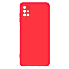 Чехлы для смартфонов Чехол (клип-кейс) BORASCO Microfiber Case, для Samsung Galaxy M31s, красный [39302]