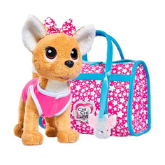 Мягкая игрушка Simba Chi-Chi love Плюшевая собачка Звездный стиль, 20 см, от 5 лет, розовый [5893115]