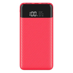 Внешний аккумулятор (Power Bank) Interstep PB10DPD, 10000мAч, красный [73622]