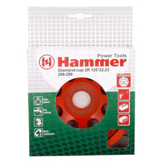 Чашка Hammer 206-206 CUP 2R, по бетону, 125мм, 22.2мм [30705]