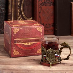 Подстаканник со стаканом Семейные традиции