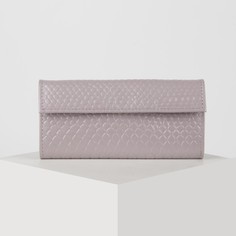 Кошелёк женский, 2 отдела на клапане, цвет сиреневый Textura