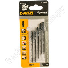 Пилка по дереву для фигурного реза t119bo 82х54 мм, шаг 2.0, 5 шт. dewalt dt2216