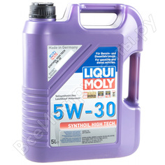 Синтетическое моторное масло liqui moly synthoil high tech 5w-30 cf/sm c3 5л 9077