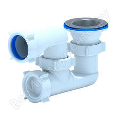 Сифон для поддона ани пласт регулируемый, 1 1/2x40, нержавеющая сетка e210 025-0304