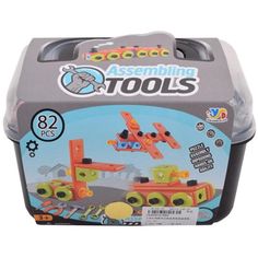 Набор инструментов Наша Игрушка с конструктором, в кейсе