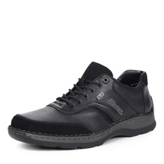 Ботинки Черные ботинки из комбинированных материалов Rieker