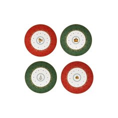 Набор Noel Blanc из 4-х десертных тарелок Bernardaud