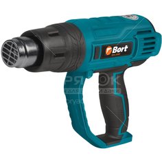 Фен строительный Bort BHG-2000F, 60-600°, 500 л/мин, 2 кВт