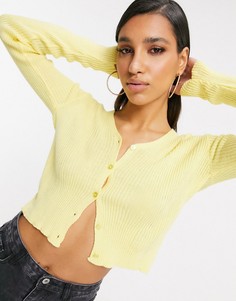 Короткий кардиган лимонного цвета I Saw It First-Желтый