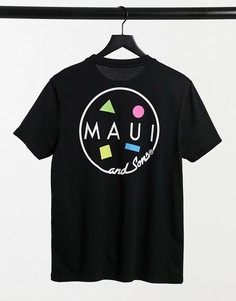 Черная oversized-футболка Maui & Sons Classic Cookie-Черный