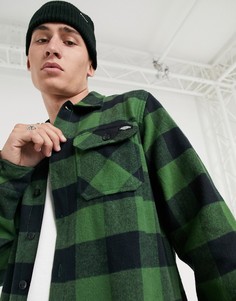 Зеленая свободная рубашка в клетку Dickies-Зеленый