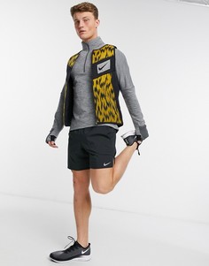 Черный двусторонний жилет с технологией AeroLayer Nike Running Wild Run