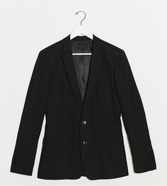 Черный облегающий пиджак ASOS DESIGN Tall-Черный цвет