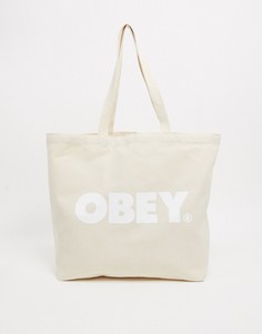 Белая сумка-тоут с логотипом Obey-Белый