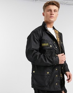 Вощеная куртка Barbour International-Черный