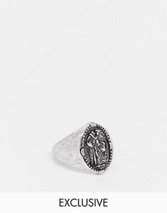 Серебристое кольцо Reclaimed Vintage Inspired-Серебряный