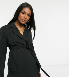 Черный трикотажный пиджак с запахом ASOS DESIGN Maternity-Черный цвет