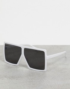 Белые квадратные солнцезащитные очки SVNX-Белый