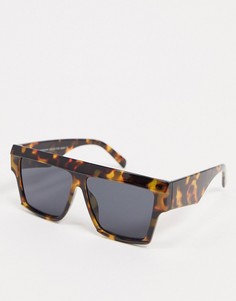 Солнцезащитные очки в черепаховой оправе SVNX-Коричневый цвет