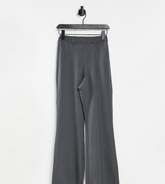 Серые расклешенные брюки с завышенной талией Reclaimed Vintage Inspired-Neutral