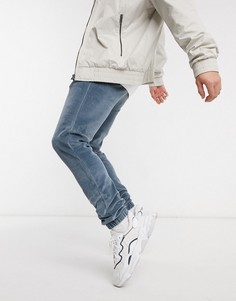 Велюровые зауженные джоггеры от комплекта ASOS DESIGN-Серый