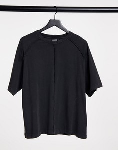 Темно-серая футболка с декоративными швами Reclaimed Vintage inspired-Серый