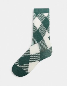Носки до щиколотки в клетку ASOS DESIGN-Многоцветный