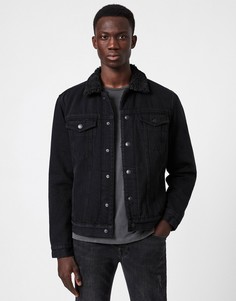 Черная джинсовая куртка AllSaints-Черный