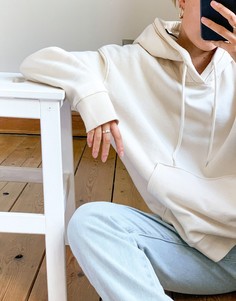 Oversized-худи бежевого цвета Weekday-Neutral
