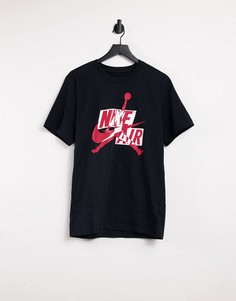 Бело-красная футболка Nike Jordan Jumpman Classics-Черный цвет