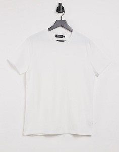 Белая футболка из вафельного трикотажа Burton Menswear-Белый