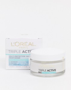 Увлажняющее средство LOreal Paris Triple Active Day 24H-Бесцветный L'Oreal