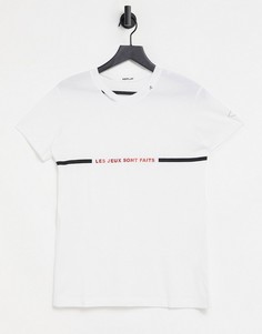Белая трикотажная футболка с логотипом Replay-Белый