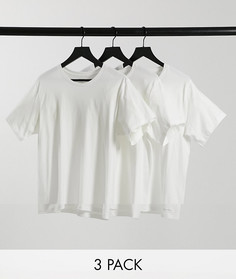 Набор из трех белых футболок Calvin Klein-Белый