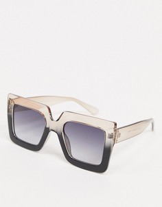 Квадратные солнцезащитные очки с эффектом омбре SVNX-Розовый цвет