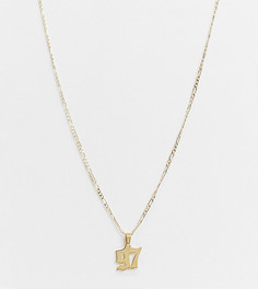 Ожерелье Image Gang с позолотой и подвеской "97" год-Золотистый